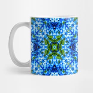 Welcoming the spring with fresh blue flowers. Mug